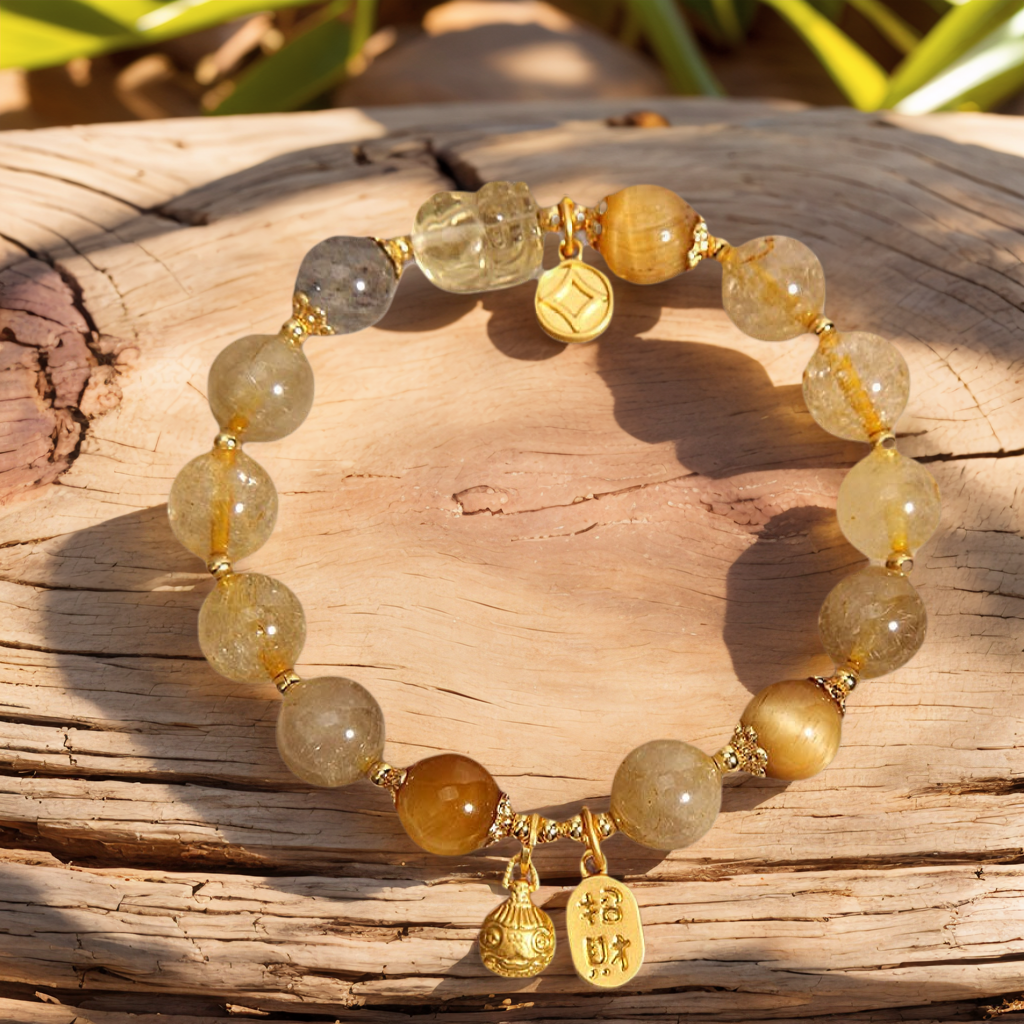 Golden Horizon Natural Rutilated Quartz